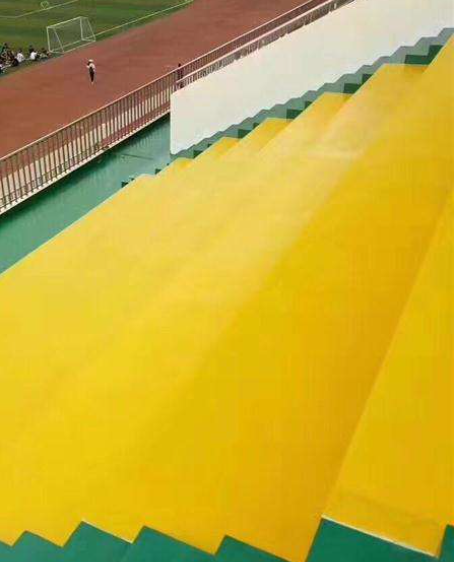 青阳球场台阶翻新修补改造
